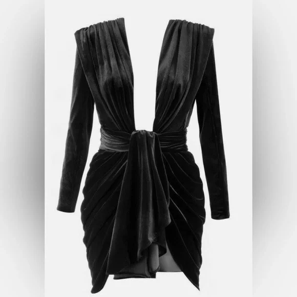 House Of CB London Pascale Velvet Dress - Picture 2 of 7